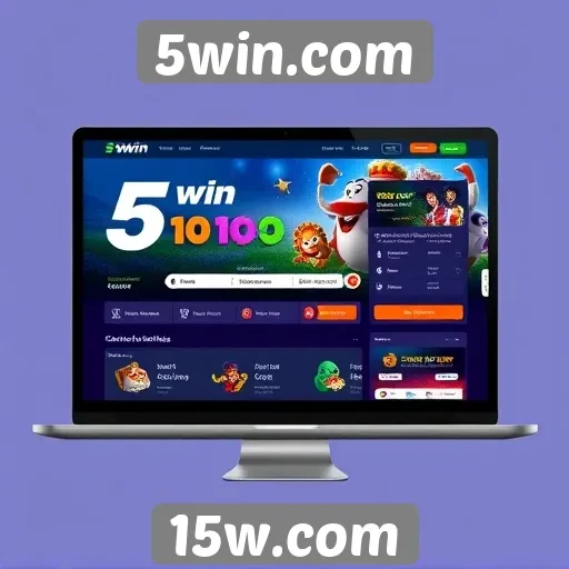 Interface do 5win.com é amigável para novos usuários